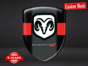 Dodge Harz Sticker Exklusiver Look Edle Dome Badges